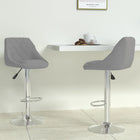 Bar stools 2 pcs velvet light grey