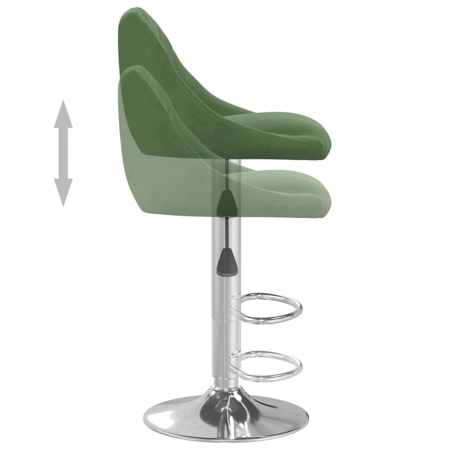 Barkrukken Fluweel 2 Donkergroen