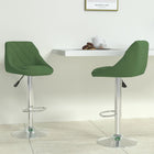 Bar stools 2 pcs velvet dark green