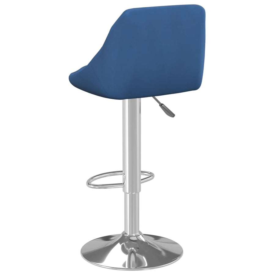 Barkrukken Fluweel 2 Blauw