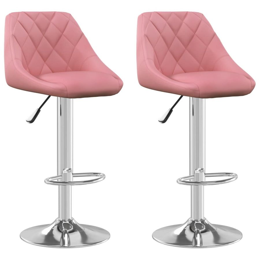 Barkrukken Fluweel 2 Roze