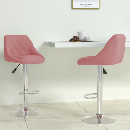 Barkrukken Fluweel 2 Roze