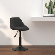 Bar stool velvet black