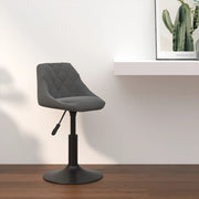 Bar stool velvet dark grey