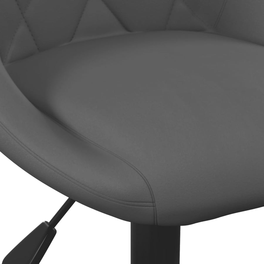Eetkamerstoelen Draaibaar Fluweel 2 Donkergrijs