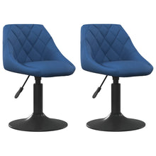 Eetkamerstoelen Draaibaar 2 St Fluweel Blauw