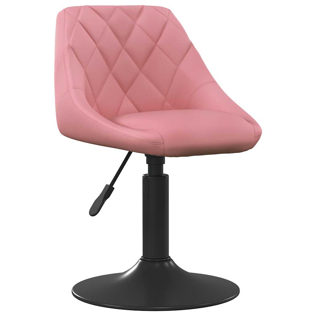 Eetkamerstoelen draaibaar 2 st fluweel roze
