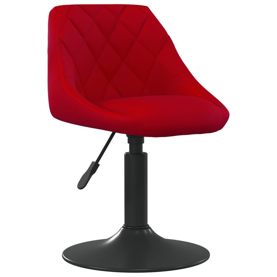 Eetkamerstoelen Draaibaar 2 St Fluweel Wijnrood