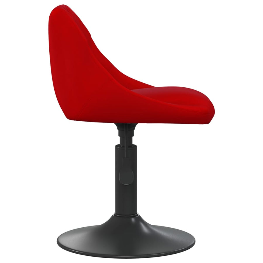 Eetkamerstoelen Draaibaar 2 St Fluweel Wijnrood