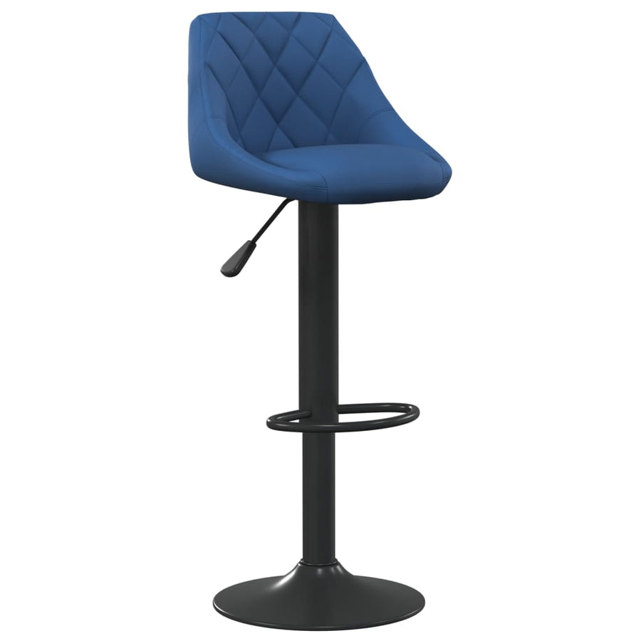 Barkrukken Fluweel 2 Blauw