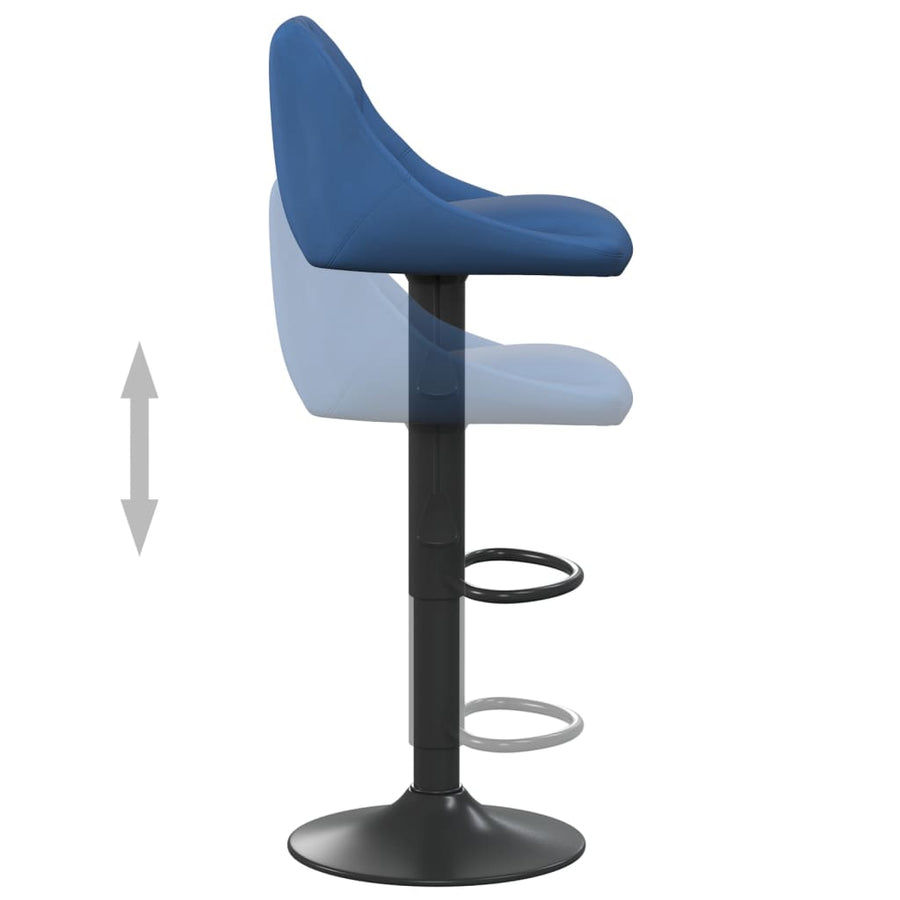 Barkrukken Fluweel 2 Blauw