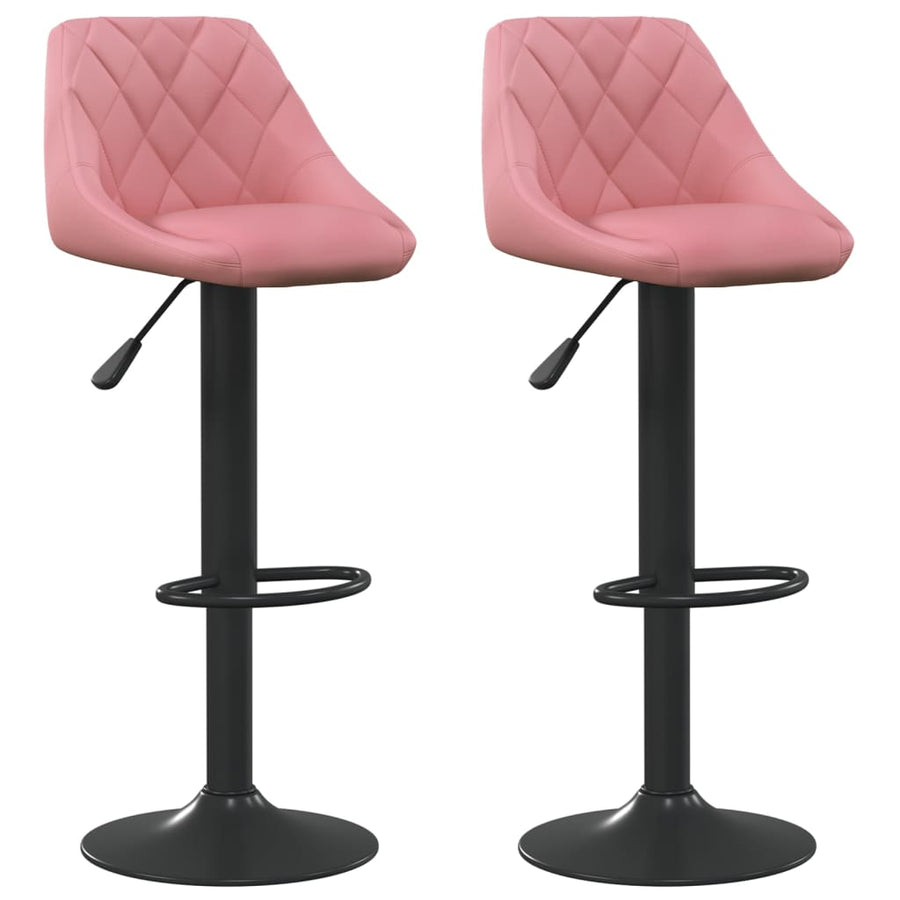 Barkrukken Fluweel 2 Roze