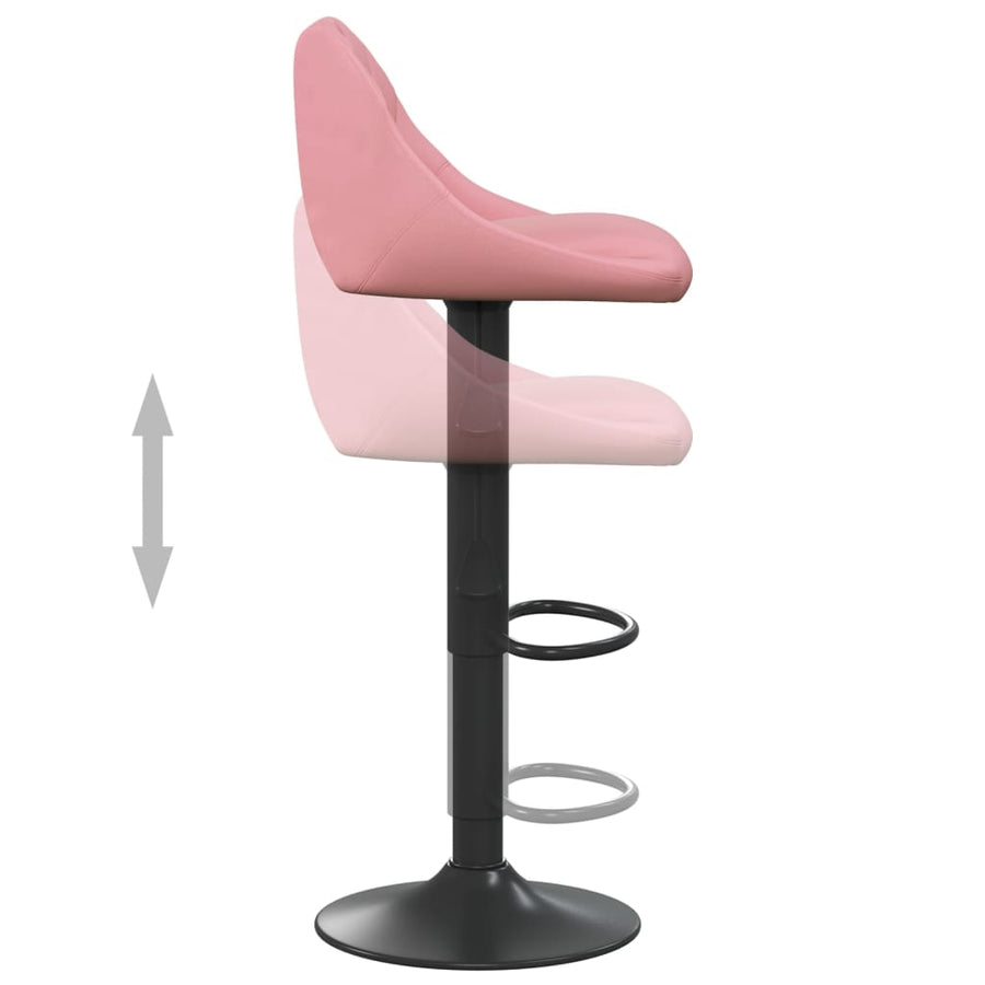 Barkrukken Fluweel 2 Roze