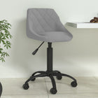Dining chair velvet light gray