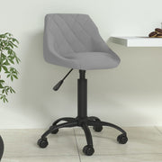 Dining chair velvet light gray