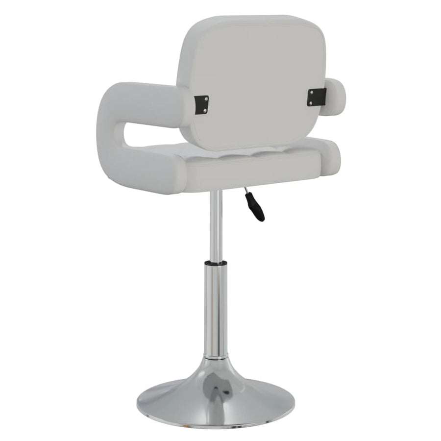 Eetkamerstoelen draaibaar 2 st kunstleer wit 2 Wit