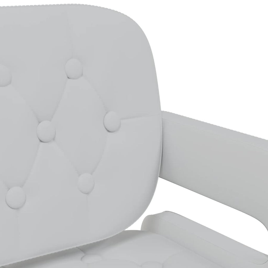 Eetkamerstoelen draaibaar 2 st kunstleer wit 2 Wit
