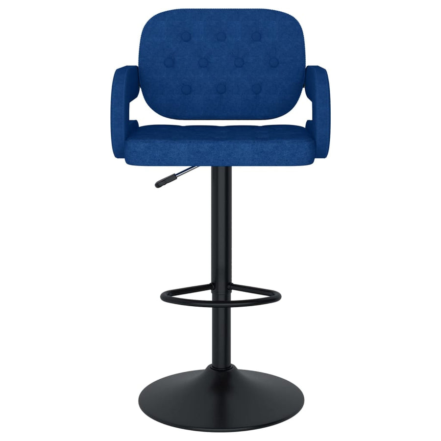 Barkrukken 2 st stof blauw
