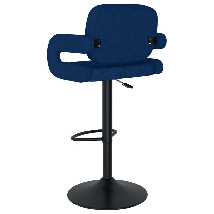 Barkrukken 2 st stof blauw