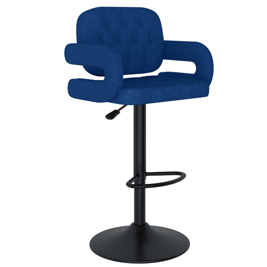 Barkrukken 2 st stof blauw