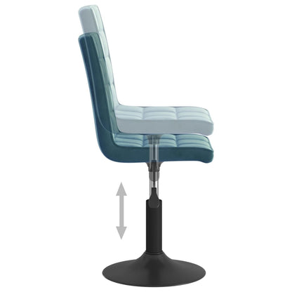 Eetkamerstoelen draaibaar 2 st fluweel blauw