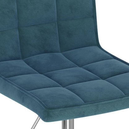 Eetkamerstoelen draaibaar 2 st fluweel blauw