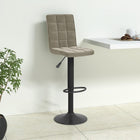 Bar stool velvet light grey