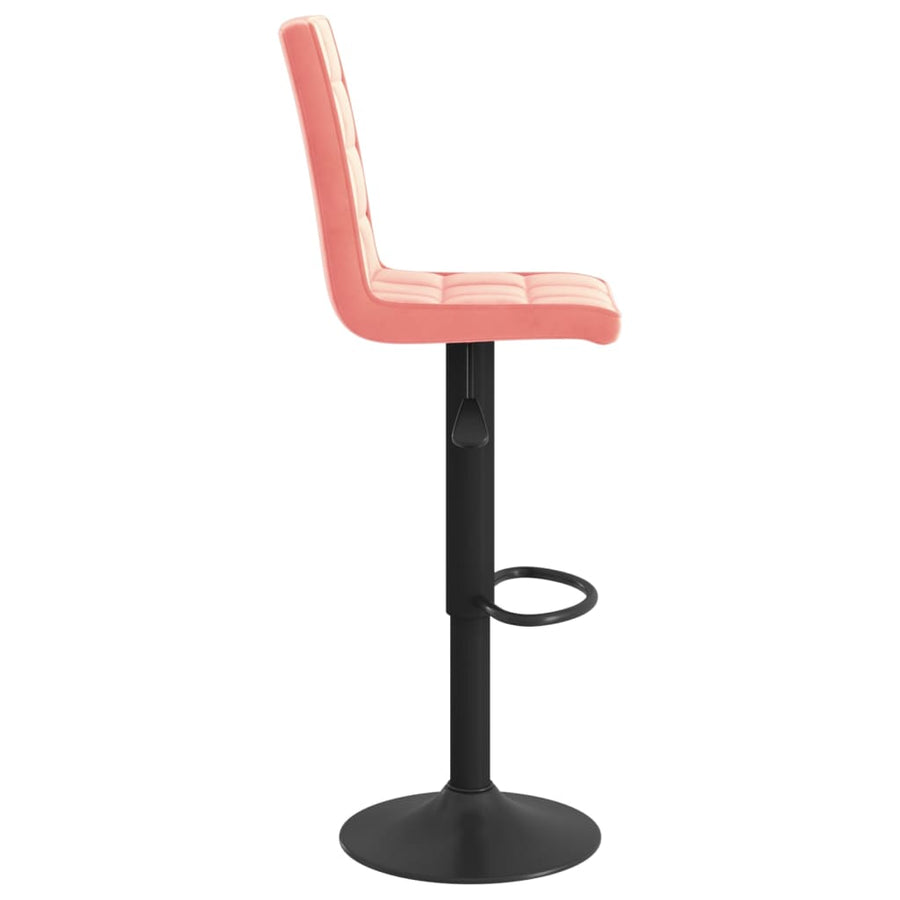 Barkruk Fluweel Roze