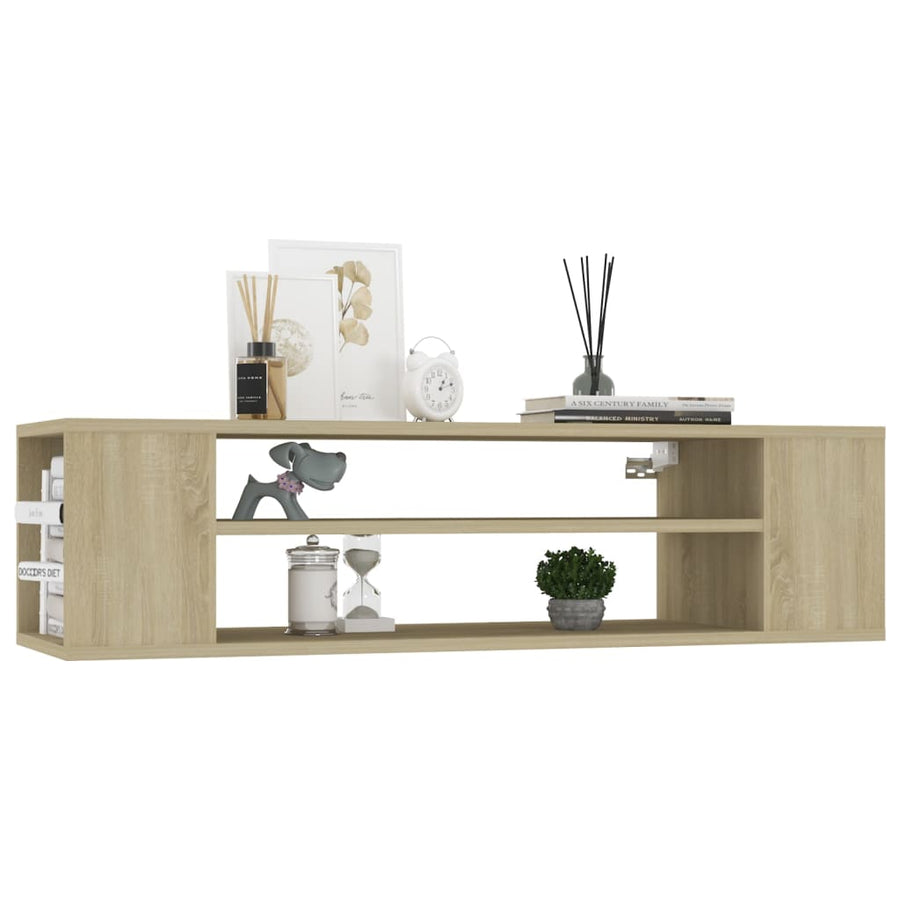 Tv-Hangmeubel 00X30X26,5 Cm Spaanplaat Kleurig Sonoma eiken