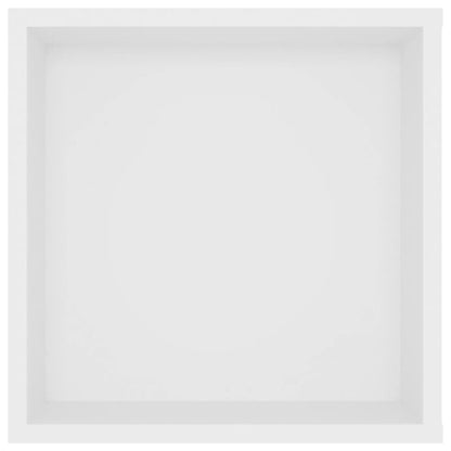 Tv-Wandmeubel 02X35X35 Cm Bewerkt Hout Wit