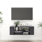 Tv-wandmeubel 102x35x35 cm spaanplaat grijs Grijs