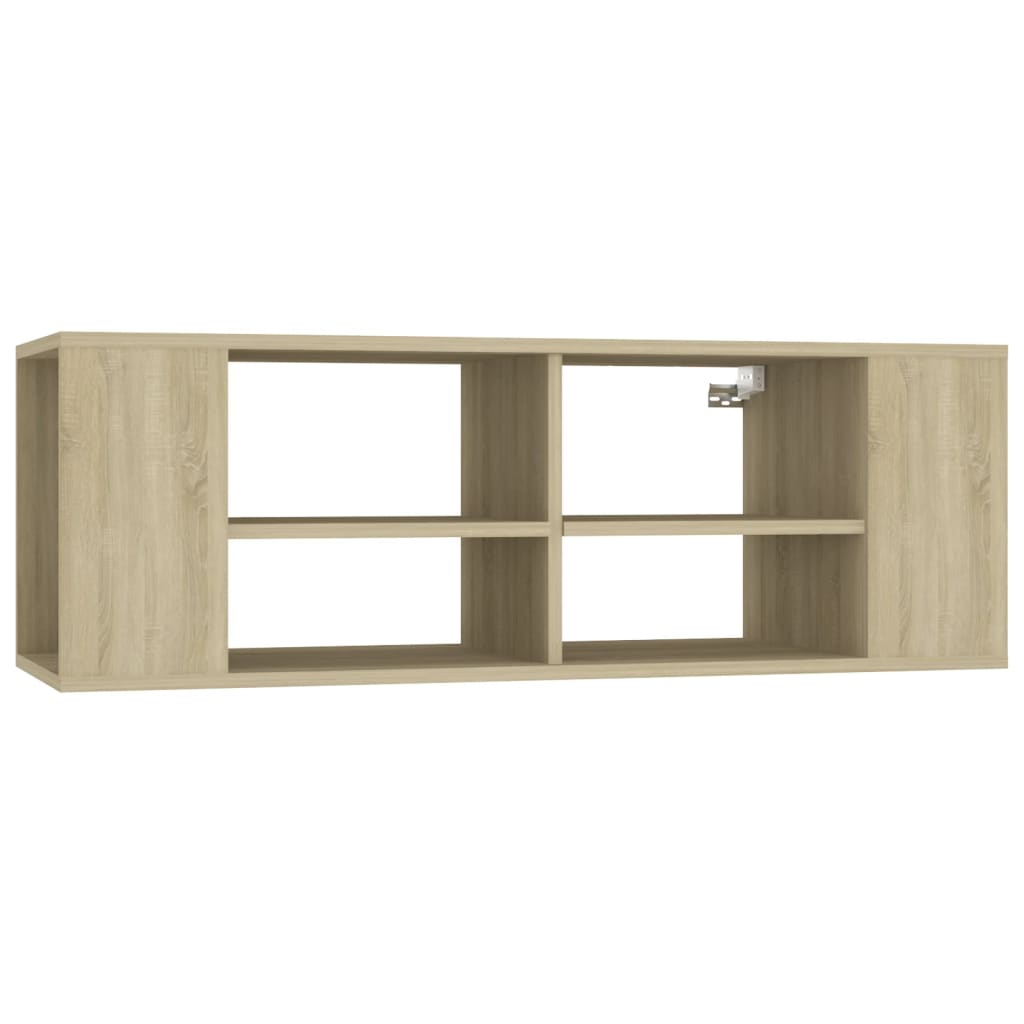 Tv-wandmeubel 102x35x35 cm bewerkt hout sonoma eikenkleurig