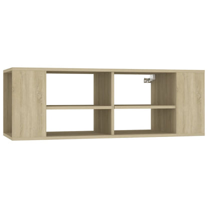 Tv-wandmeubel 102x35x35 cm bewerkt hout sonoma eikenkleurig