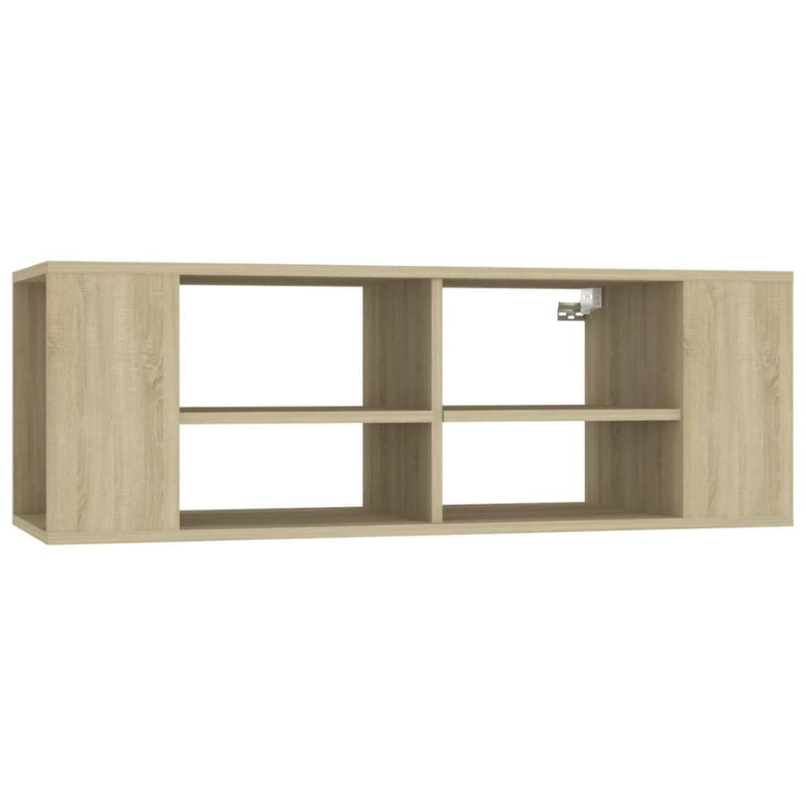 Tv-wandmeubel 102x35x35 cm bewerkt hout sonoma eikenkleurig