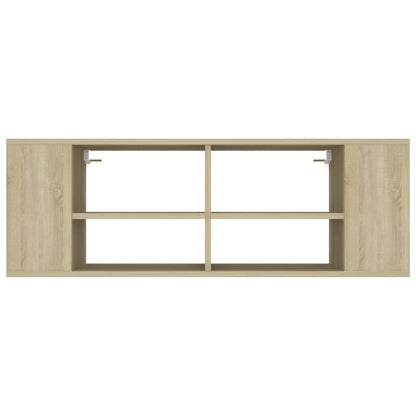 Tv-wandmeubel 102x35x35 cm bewerkt hout sonoma eikenkleurig