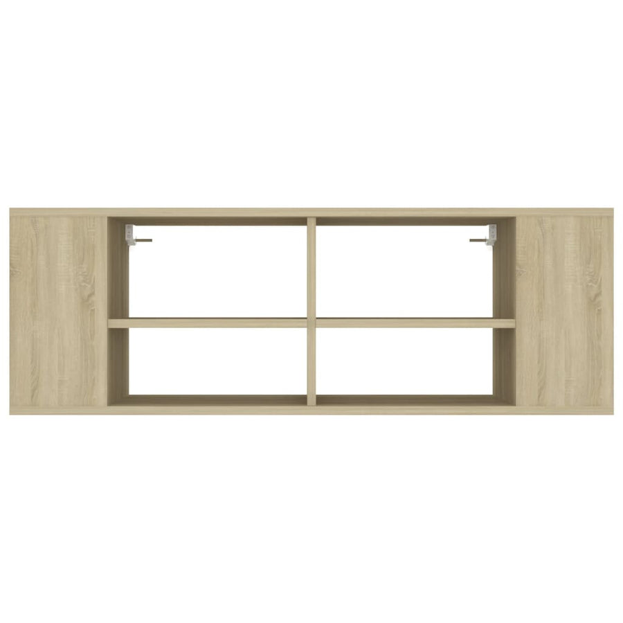 Tv-wandmeubel 102x35x35 cm bewerkt hout sonoma eikenkleurig
