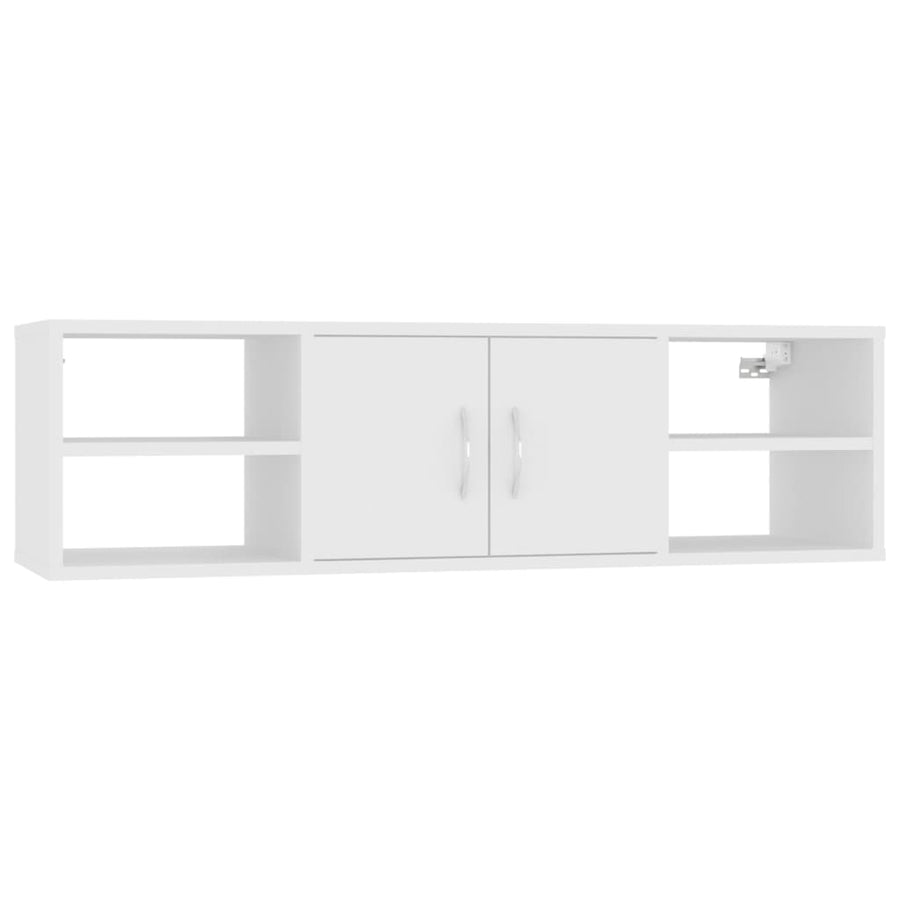 Wandschap 02X30X29 Cm Spaanplaat Wit