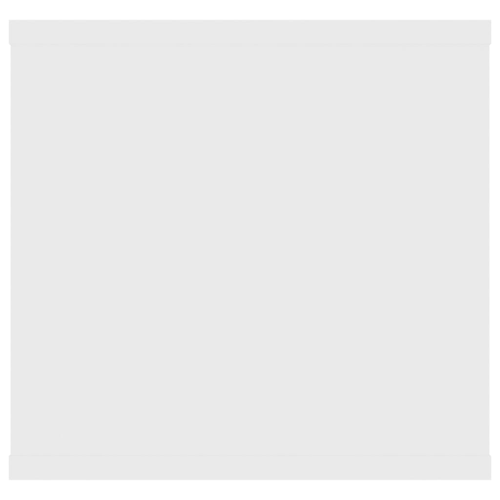 Wandschap 02X30X29 Cm Spaanplaat Wit