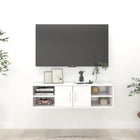 Wandschap 102x30x29 cm wit spaanplaat