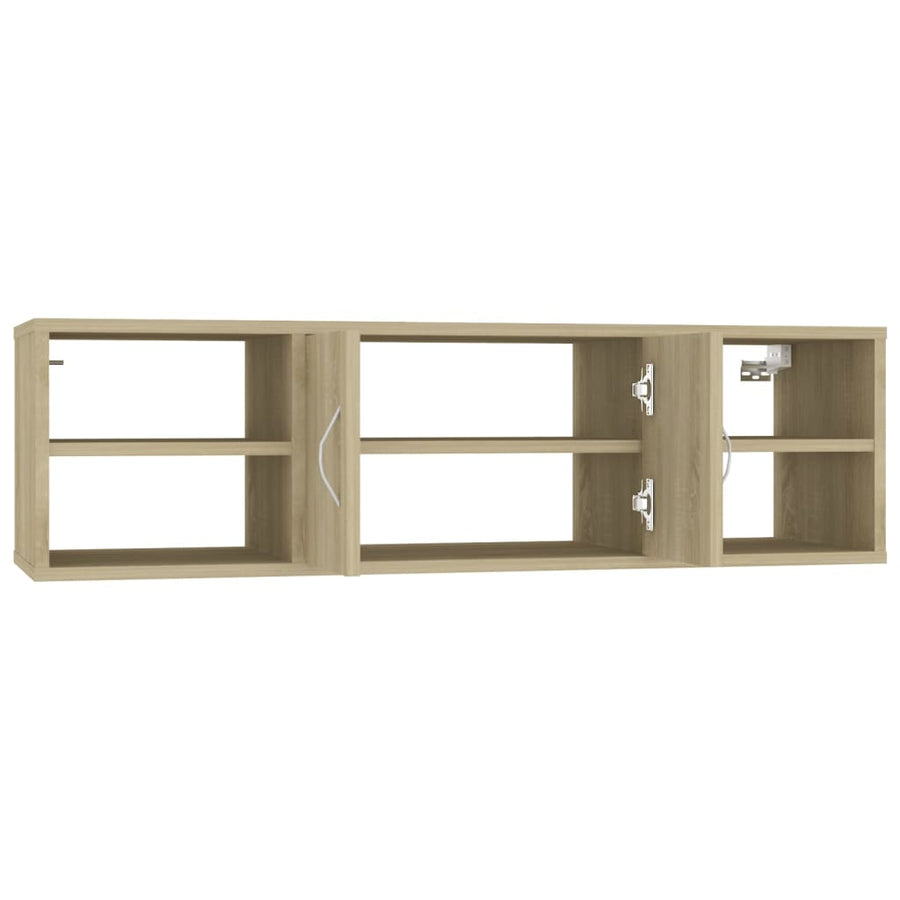 Wandschap 02X30X29 Cm Spaanplaat Kleurig Sonoma eiken