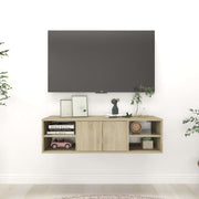 Wandschap 102x30x29 cm spaanplaat sonoma eiken