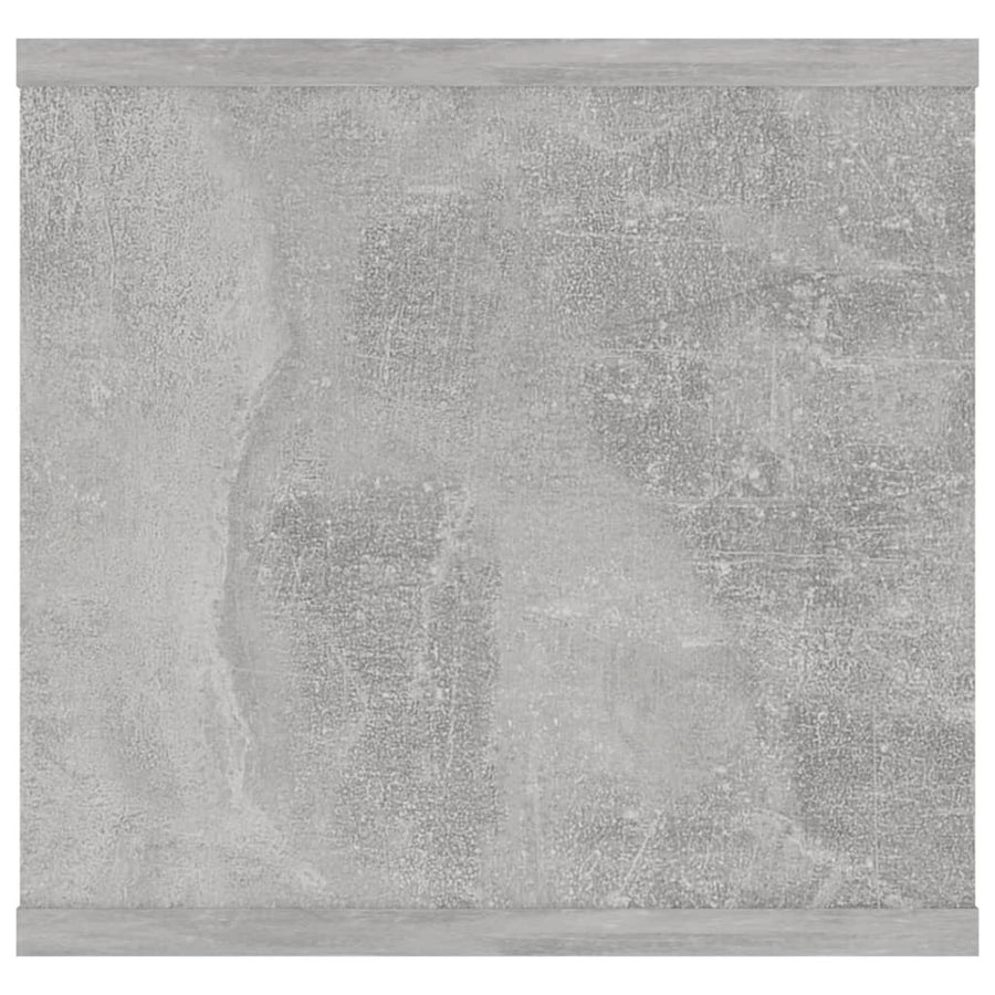 Wandschap 102X30X29 Cm Bewerkt Hout Betongrijs