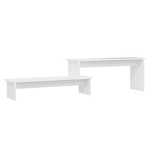 Tv-meubel 180x30x43 cm bewerkt hout wit