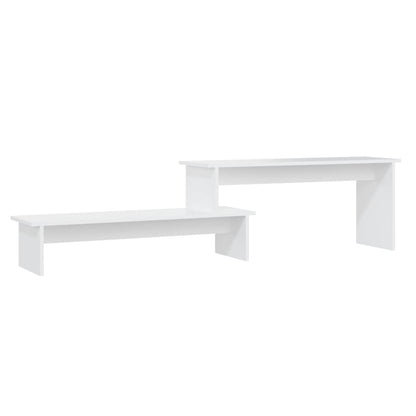 Tv-meubel 180x30x43 cm bewerkt hout wit