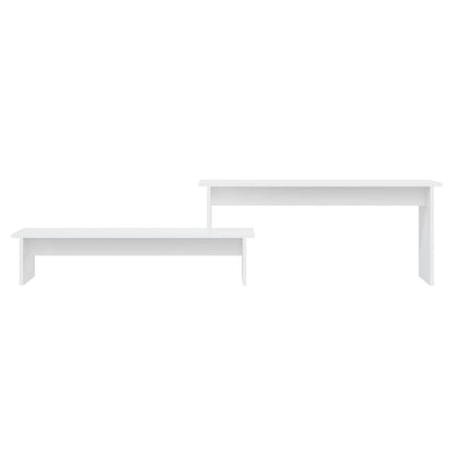 Tv-meubel 180x30x43 cm bewerkt hout wit