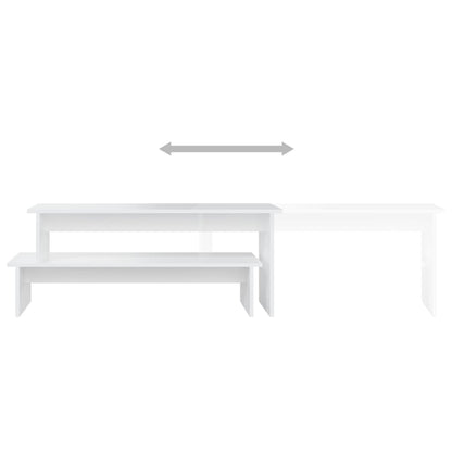 Tv-meubel 180x30x43 cm bewerkt hout wit