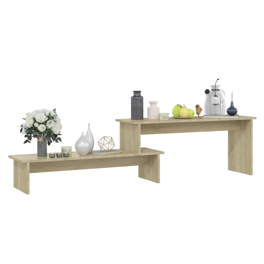 Tv-meubel 180x30x43 cm bewerkt hout sonoma eikenkleurig