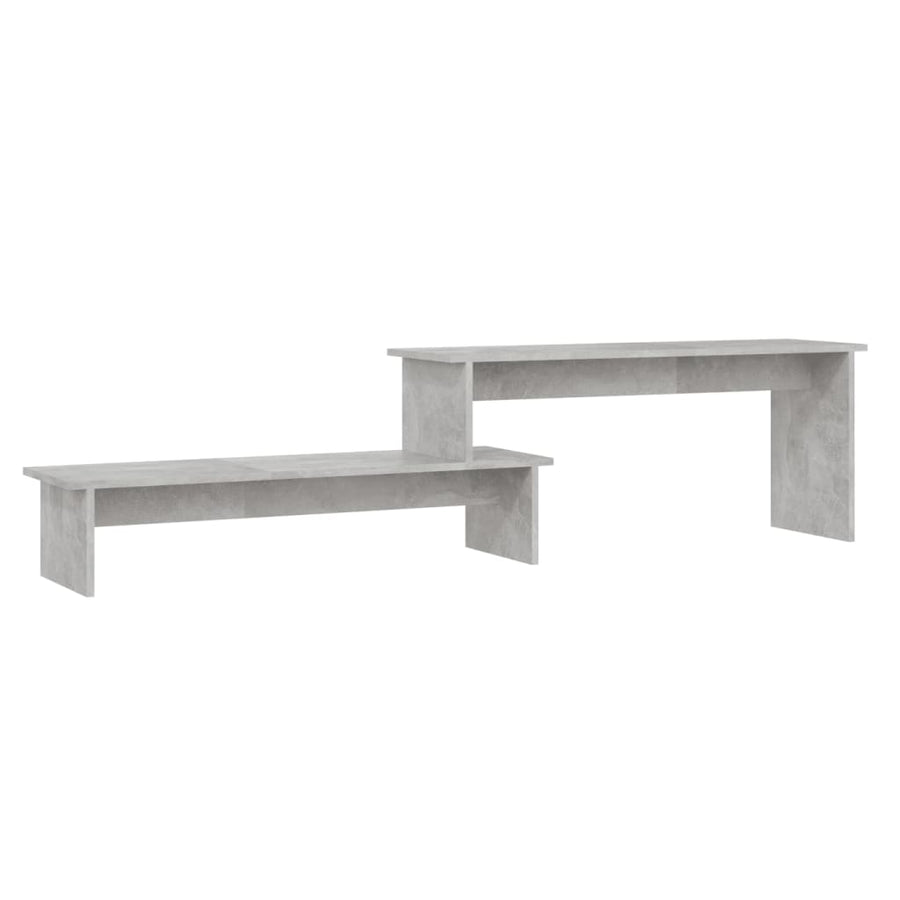 Tv-meubel 180x30x43 cm bewerkt hout betongrijs