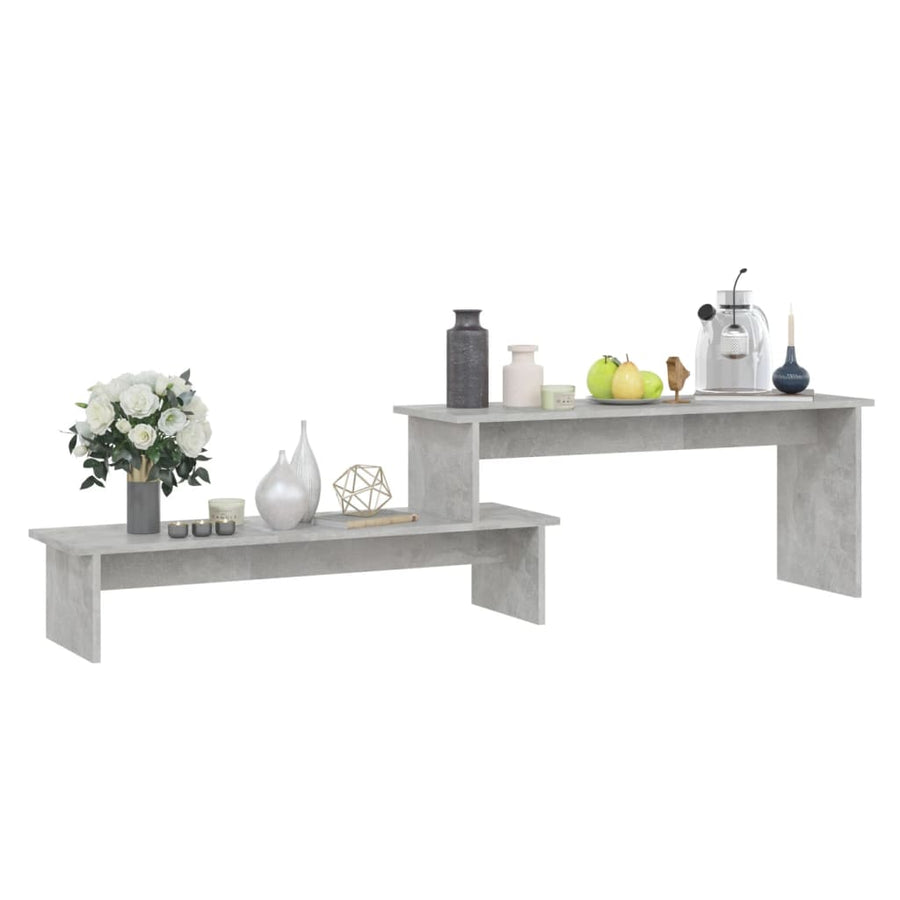 Tv-meubel 180x30x43 cm bewerkt hout betongrijs
