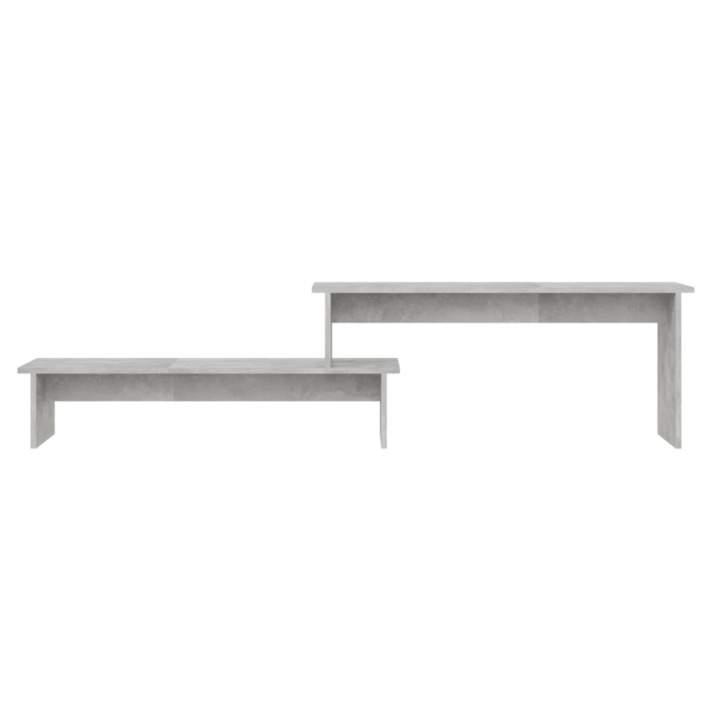 Tv-meubel 180x30x43 cm bewerkt hout betongrijs
